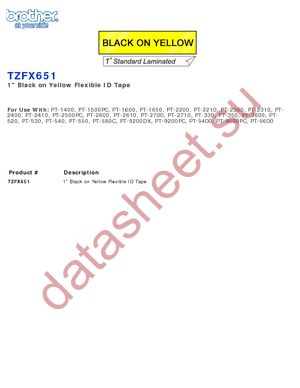 TZFX651 datasheet  
